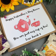Load image into Gallery viewer, My Cup of Tea Personalised Valentines Day Gift Box