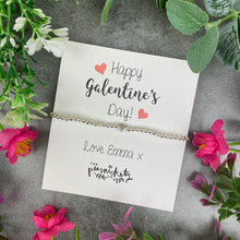 Load image into Gallery viewer, Personalised Galentine's Day Beaded Bracelet