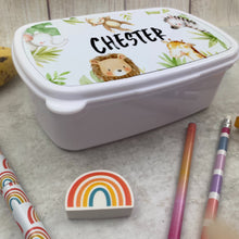 Load image into Gallery viewer, Personalised Jungle Lunchbox