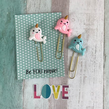 Load image into Gallery viewer, Narwhal Paper Clip-5-The Persnickety Co
