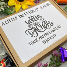 Load image into Gallery viewer, World's Best Teacher - Chocolate Box-7-The Persnickety Co