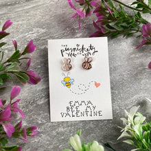 Load image into Gallery viewer, Bee My Valentine Earrings-4-The Persnickety Co