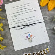 Load image into Gallery viewer, Mum If You Were A Flower Wish Bracelet On Plantable Seed Card-9-The Persnickety Co