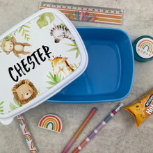 Load image into Gallery viewer, Personalised Jungle Lunchbox