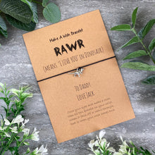 Load image into Gallery viewer, RAWR- Dinosaur Wish Bracelet