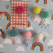 Load image into Gallery viewer, Pom Pom PaperClip-5-The Persnickety Co