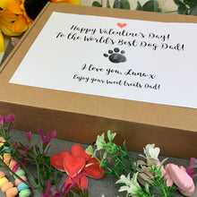Load image into Gallery viewer, Personalised Pawfect Dog Dad Valentines Sweet Box