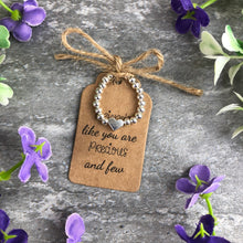 Load image into Gallery viewer, Friends Like You Are Precious & Few Stretch Ring-The Persnickety Co