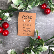 Load image into Gallery viewer, Friends Like You Are Precious & Few, Heart Earrings-4-The Persnickety Co