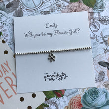 Load image into Gallery viewer, Beaded Charm Bracelet - Will You Be My Flower Girl?-10-The Persnickety Co
