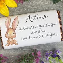 Load image into Gallery viewer, Easter Rabbit Personalised Chocolate Bar
