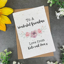 Load image into Gallery viewer, Personalised Plantable Flower Card