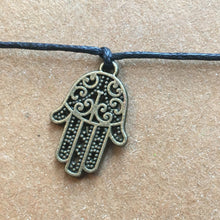 Load image into Gallery viewer, Hamsa Hand Wish Bracelet-3-The Persnickety Co