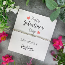 Load image into Gallery viewer, Personalised Galentine's Day Beaded Bracelet-The Persnickety Co