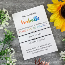 Load image into Gallery viewer, Personalised First Day At School Wish Bracelet-7-The Persnickety Co
