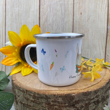 Load image into Gallery viewer, Happy Easter Rabbit Enamel Mug