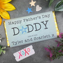 Load image into Gallery viewer, Happy Father's Day Daddy Personalised Chocolate Bar