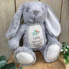Load image into Gallery viewer, Personalised Bunny Rabbit Soft Toy - Welcome To The World
