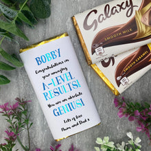 Load image into Gallery viewer, Exam Congratulations - A Level Chocolate Bar - Blue-The Persnickety Co