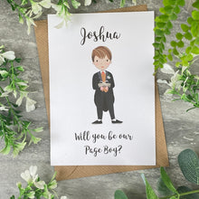 Load image into Gallery viewer, Will You Be Our Page Boy Card-5-The Persnickety Co