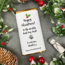 Load image into Gallery viewer, Dog Dad Gift - Christmas Chocolate Bar