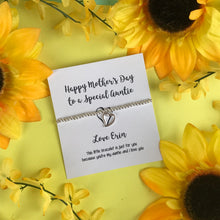 Load image into Gallery viewer, Happy Mother's Day To A Special Auntie Beaded Charm Bracelet-The Persnickety Co