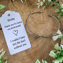 Load image into Gallery viewer, Knot Bangle - Bridesmaid Thank You-6-The Persnickety Co