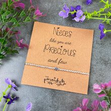 Load image into Gallery viewer, Nieces Like You Are Precious And Few Beaded Bracelet-3-The Persnickety Co