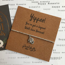 Load image into Gallery viewer, Beaded Charm Bracelet - Yippee! You've Got A Degree!-4-The Persnickety Co