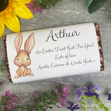 Load image into Gallery viewer, Easter Rabbit Personalised Chocolate Bar