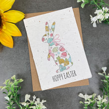Load image into Gallery viewer, Easter Watercolour Rabbit Plantable Seed Card