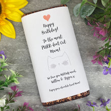 Load image into Gallery viewer, Purrfect Cat Mum Birthday Chocolate Bar