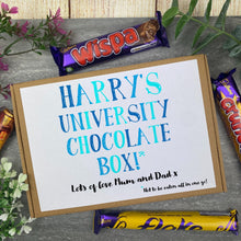 Load image into Gallery viewer, Personalised University Chocolate Box - Blue