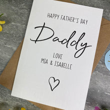 Load image into Gallery viewer, Personalised Happy Father's Day Card