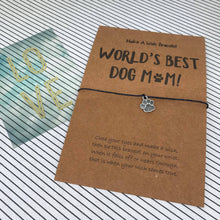 Load image into Gallery viewer, World's Best Dog Mum Wish Bracelet-4-The Persnickety Co