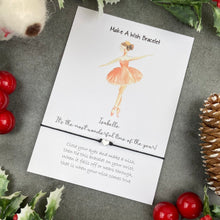 Load image into Gallery viewer, Nutcracker Christmas Ballerina Wish Bracelet, Merry Christmas Charm Bracelet-The Persnickety Co
