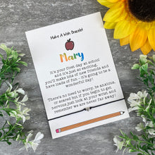 Load image into Gallery viewer, First Day At School Wish Bracelet-4-The Persnickety Co