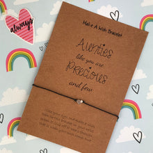 Load image into Gallery viewer, Aunties Like You Are Precious And Few - Wish Bracelet-7-The Persnickety Co