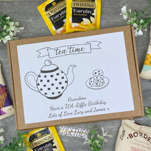 Load image into Gallery viewer, TEA-Riffic Birthday Personalised Tea and Biscuit Box-5-The Persnickety Co