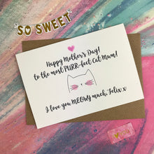 Load image into Gallery viewer, Happy Mother's Day - Cat Mum Card-8-The Persnickety Co