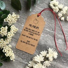 Load image into Gallery viewer, Enjoy This Bottle On Us! Teacher Wine Tag-2-The Persnickety Co