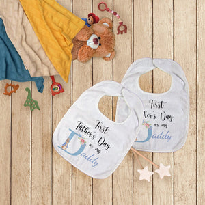 Bunny Initial First Father's day Bib and Vest