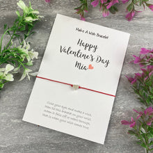 Load image into Gallery viewer, Happy Valentines Day - Personalised Wish Bracelet-The Persnickety Co
