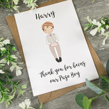 Load image into Gallery viewer, Thank You For Being Our Pageboy Card-7-The Persnickety Co