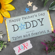 Load image into Gallery viewer, Happy Father's Day Daddy Personalised Chocolate Bar