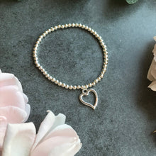 Load image into Gallery viewer, A Special Grandma Beaded Heart Charm Bracelet-3-The Persnickety Co