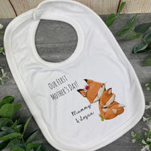 Load image into Gallery viewer, Personalised First Mothers Day Fox Baby Vest and Bib