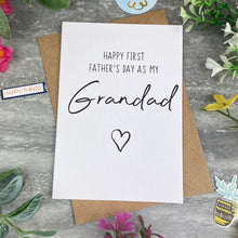 Load image into Gallery viewer, Happy First Fathers Day As My Grandad Card