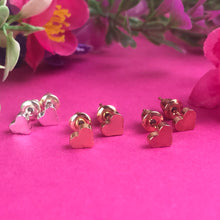 Load image into Gallery viewer, A Mother Is Your First Friend - Heart Earrings - Gold / Rose Gold / Silver-7-The Persnickety Co