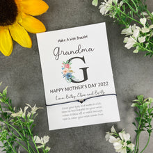Load image into Gallery viewer, Happy Mother's Day Grandma - Personalised Wish Bracelet For Grandma